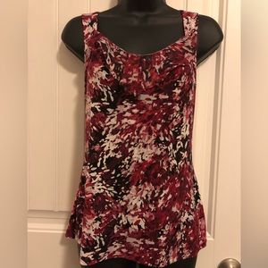 WHBM Knit Tank Top with Ruffle